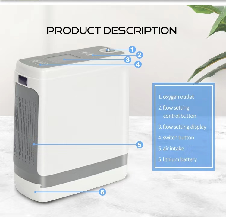  Portable Pulse Oxygen Concentrator Masa Jangka Panjang